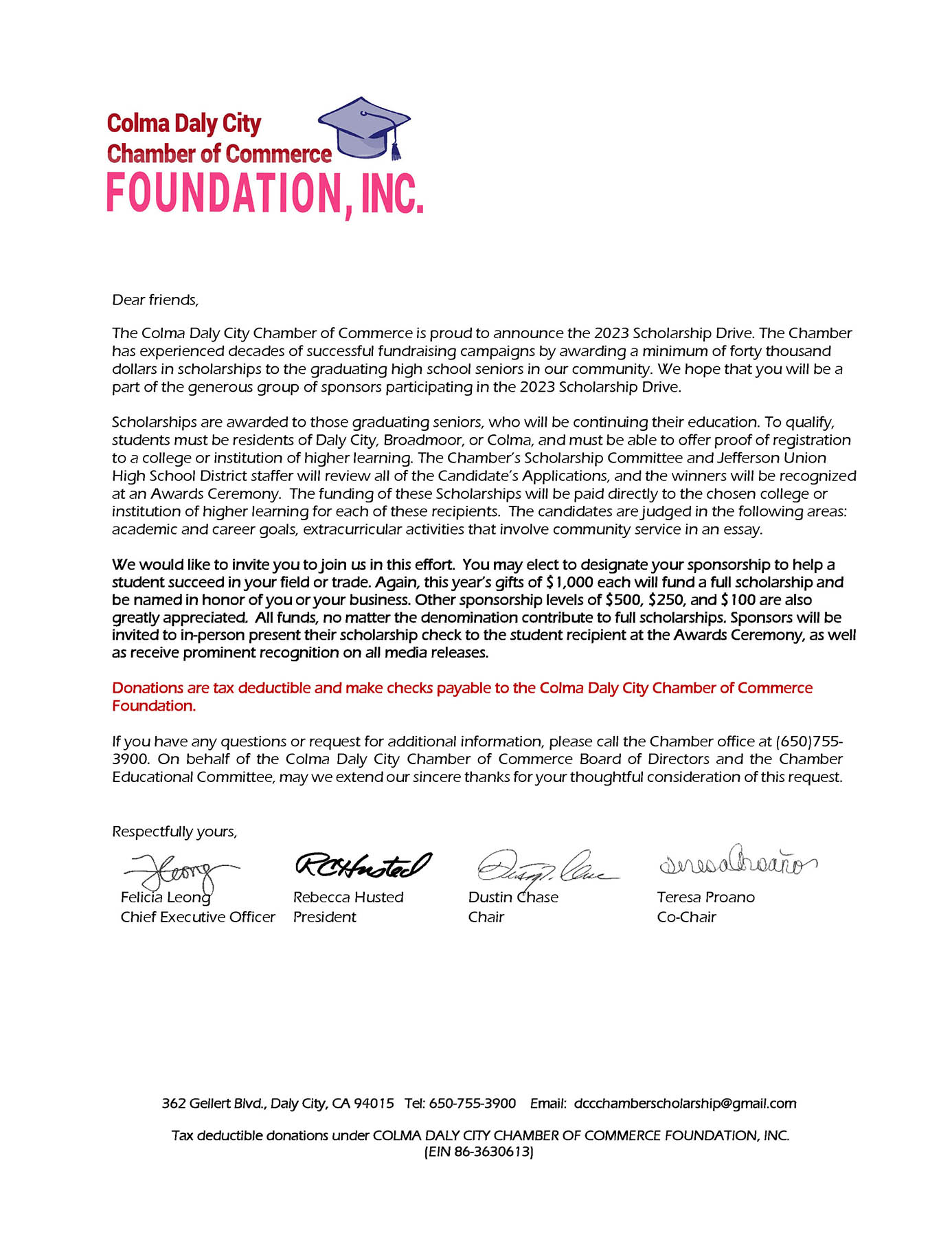 Access to Higher Education Scholarship Fund Drive 2023